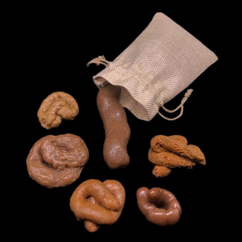 Fake Poop Gag Gift - 6Pcs Joke Tricky Gadget Squish Antistress