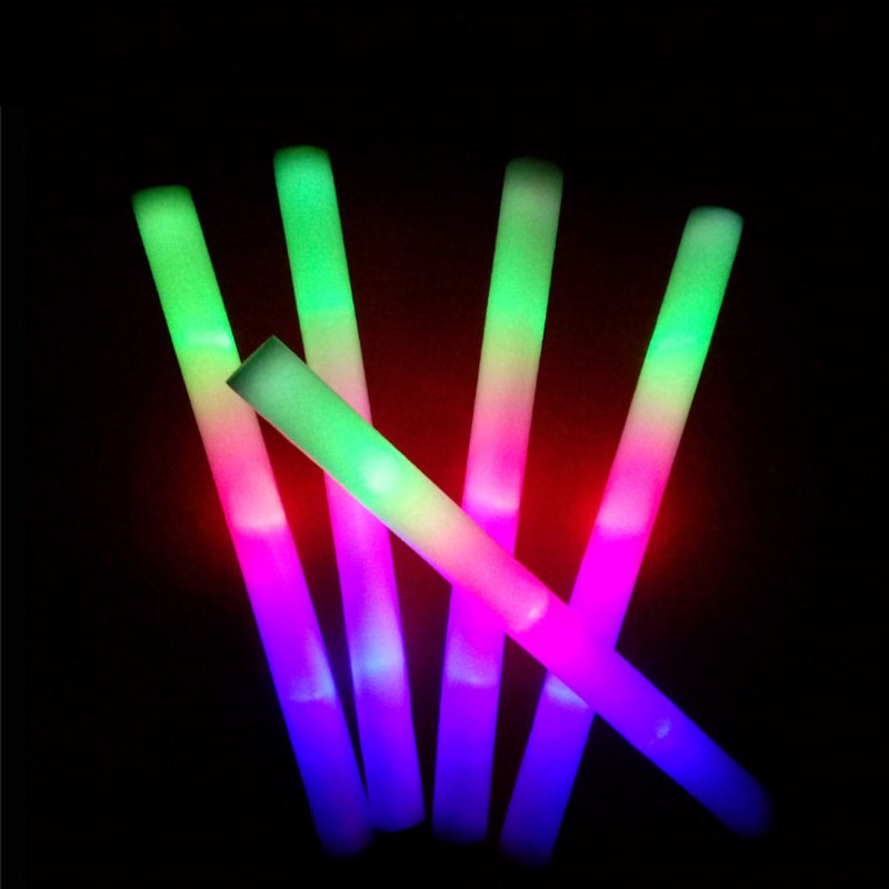 30Pcs Party Decoration LED Col - Flashing Led Foam Sticks Party recension och pris