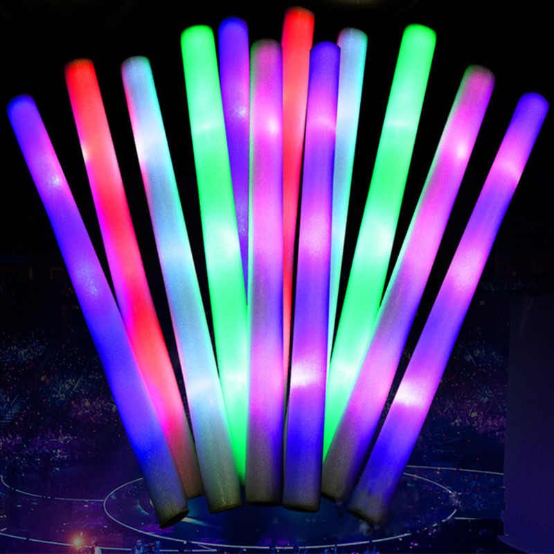 30Pcs Party Decoration LED Col - Flashing Led Foam Sticks Party recension och pris