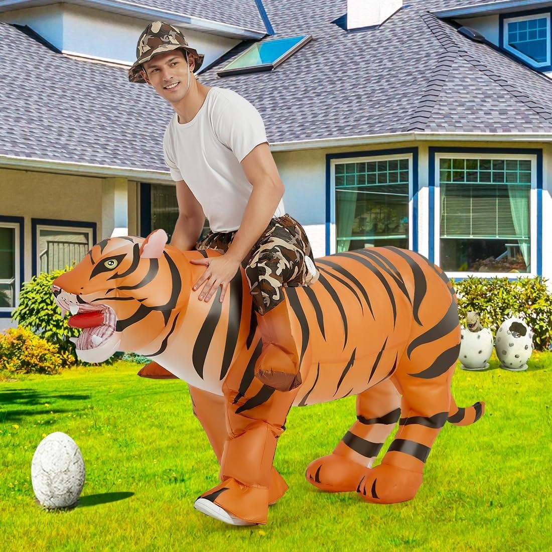 Inflatable Tiger Costume for A - Costumes recension och pris
